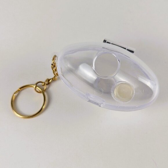 Vintage 90s Sea Monkeys Bubble Aquarium Keychain w/ Magnifier - Picture 1 of 4